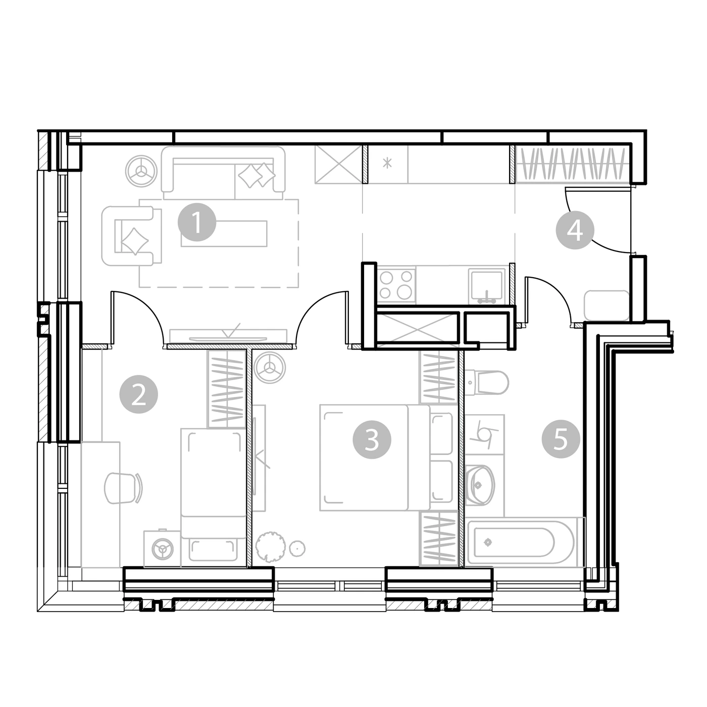 Планировка ЭВОПАРК Измайлово 47,81 м², k1-a232