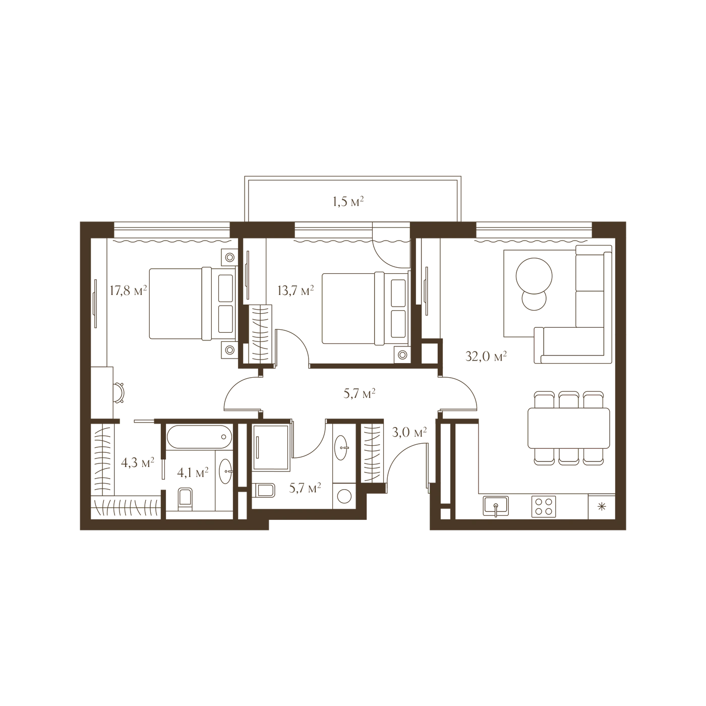 Планировка Эстерра 87,8 м², 9_1_5_13