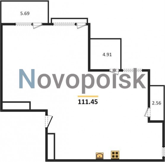 Планировка HILL8: 111,45 м²