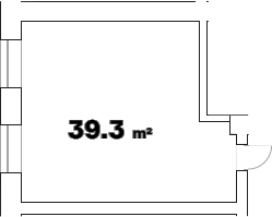 Планировка Verdi: 39,3 м²