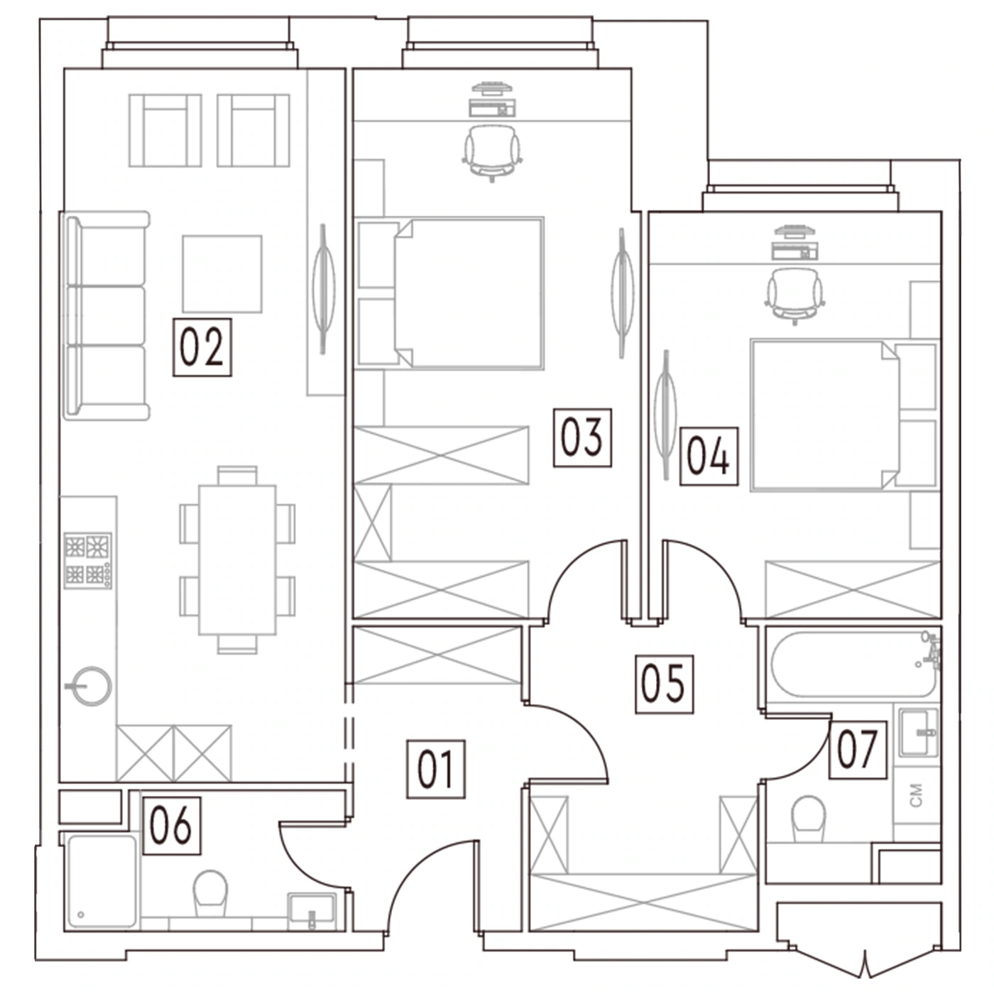 Планировка MainStreet (Мейнстрит) 73,7 м², А4.10.66