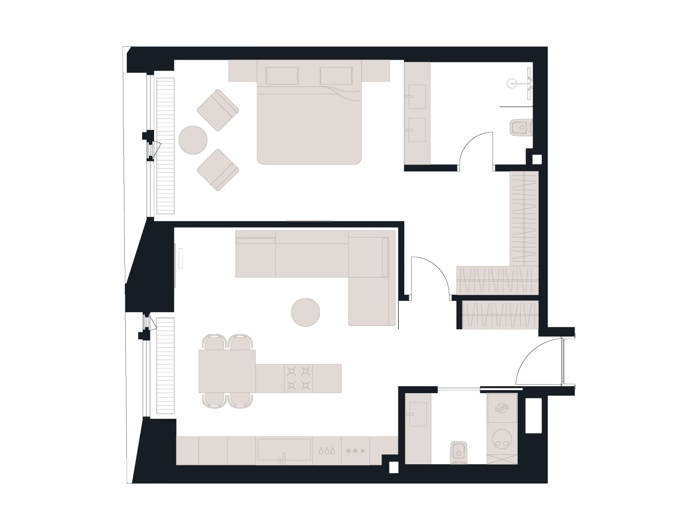 Планировка Victory Park Residences 67,3 м², № 4.50