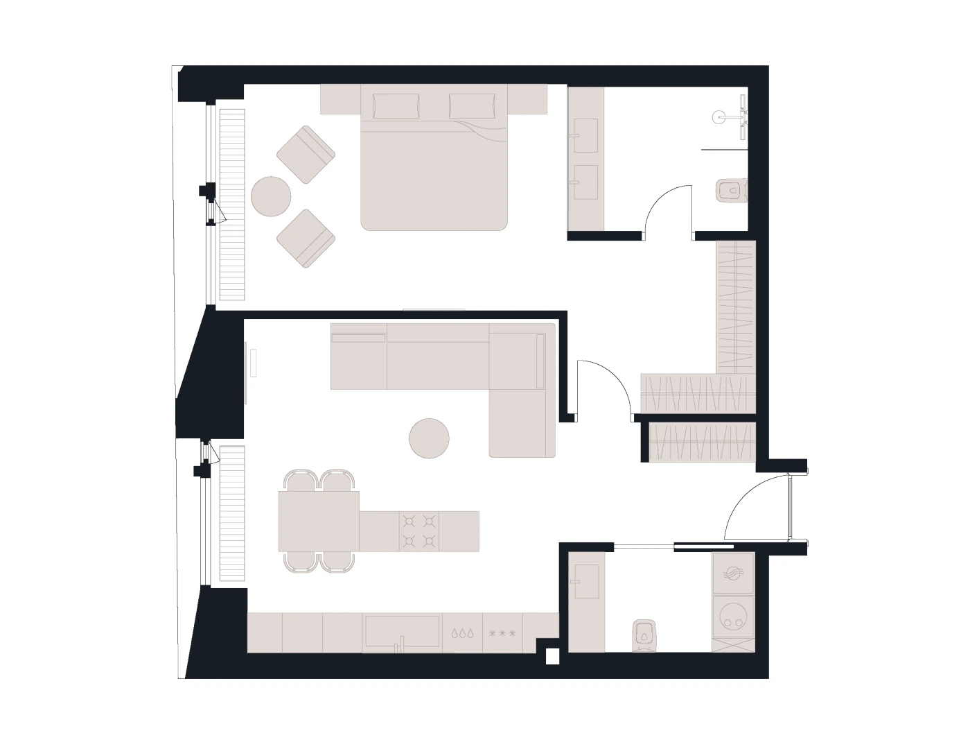 Выбранная планировка 66,5 м²