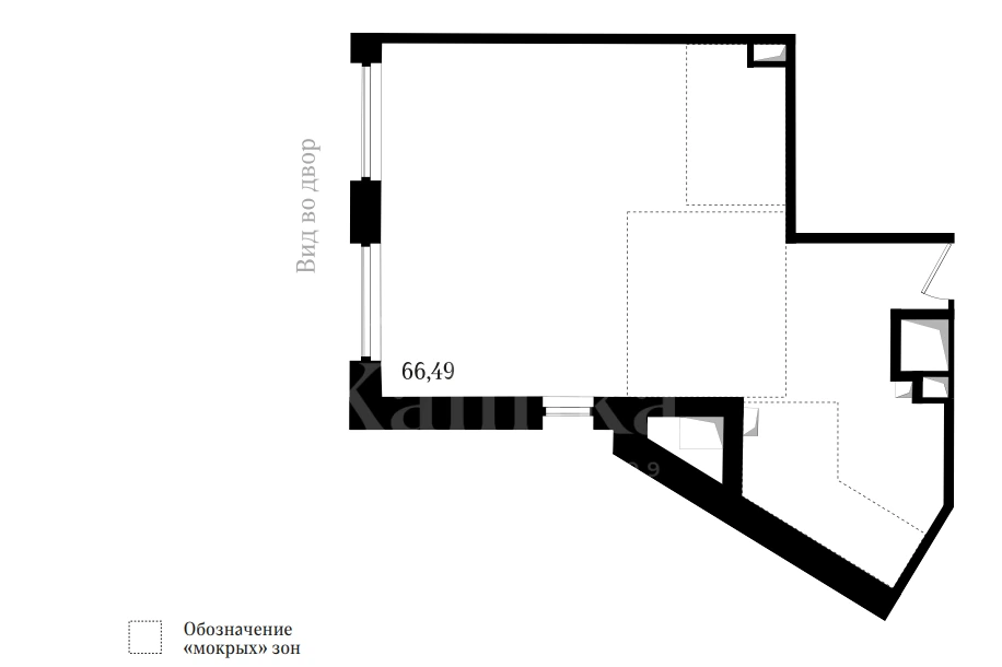 Планировка Руновский 14 66,49 м², 138829