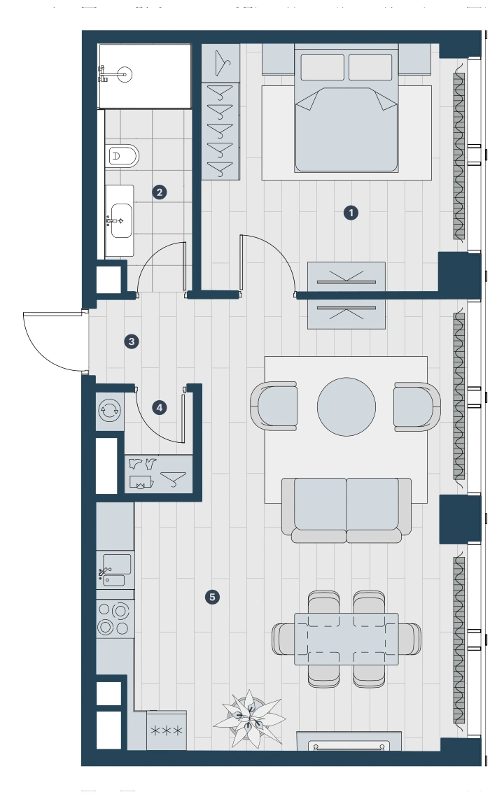 Планировка Феймос 59,48 м², Famous — буклет, стр. 91