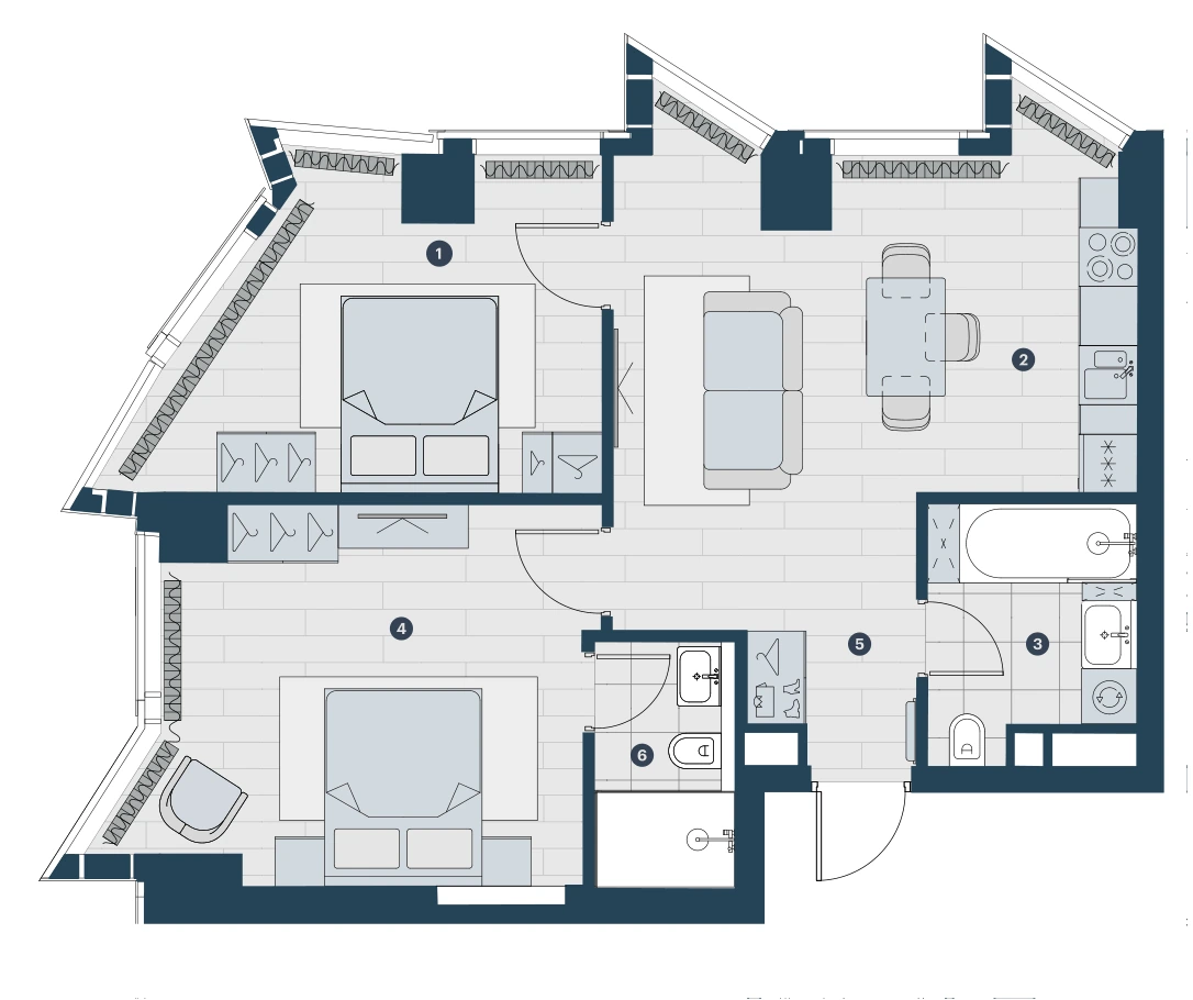 Планировка Феймос 63,81 м², Famous — буклет, стр. 89