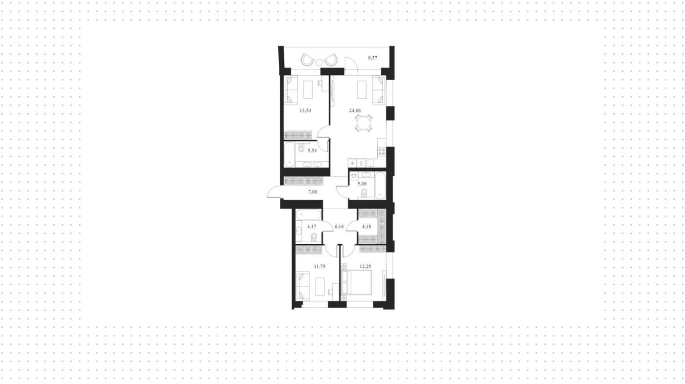 Планировка FORST (Форст) 104 м², Whitewill 322066